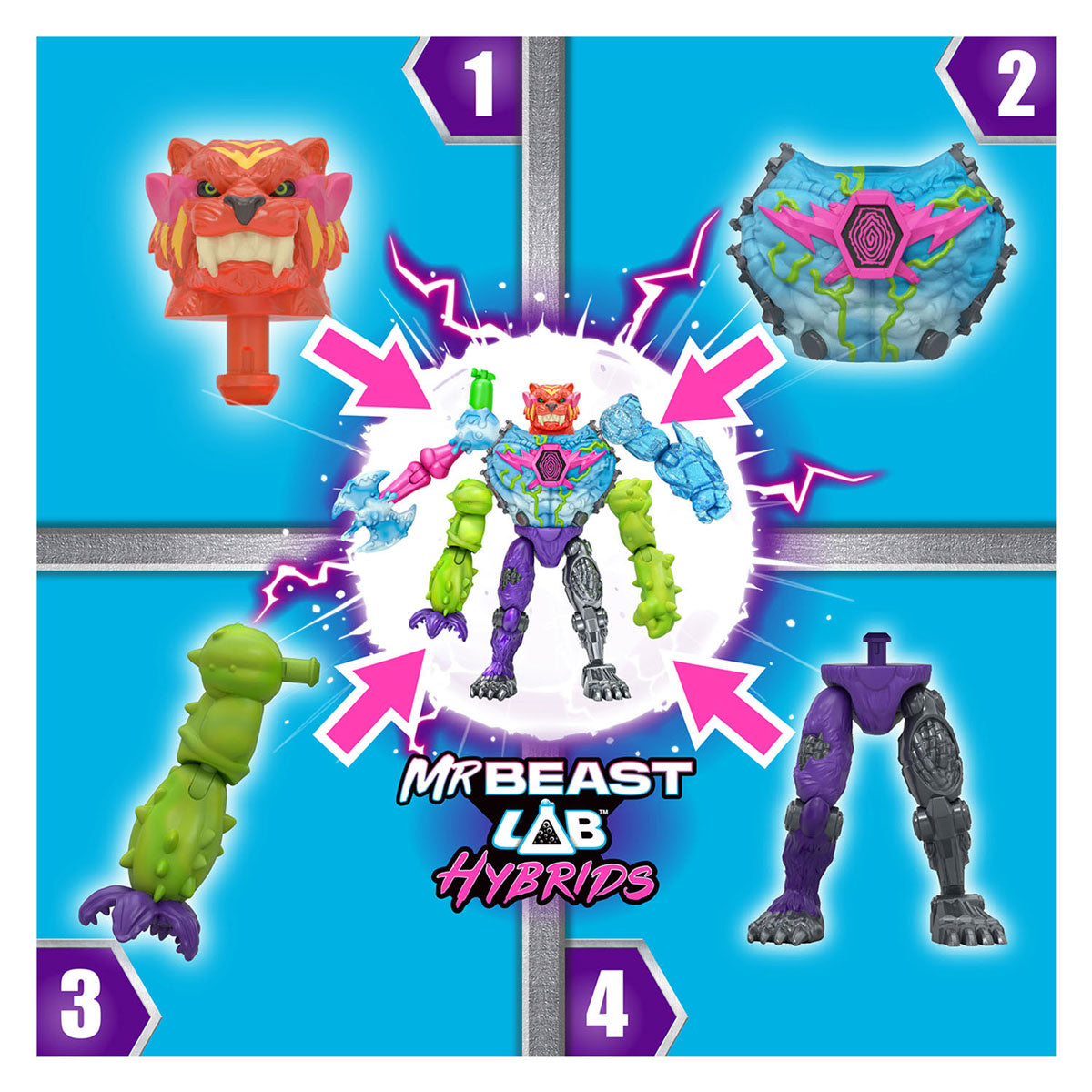 Spectron mrbeast lab hyper fusion hybrid lab actiefiguren