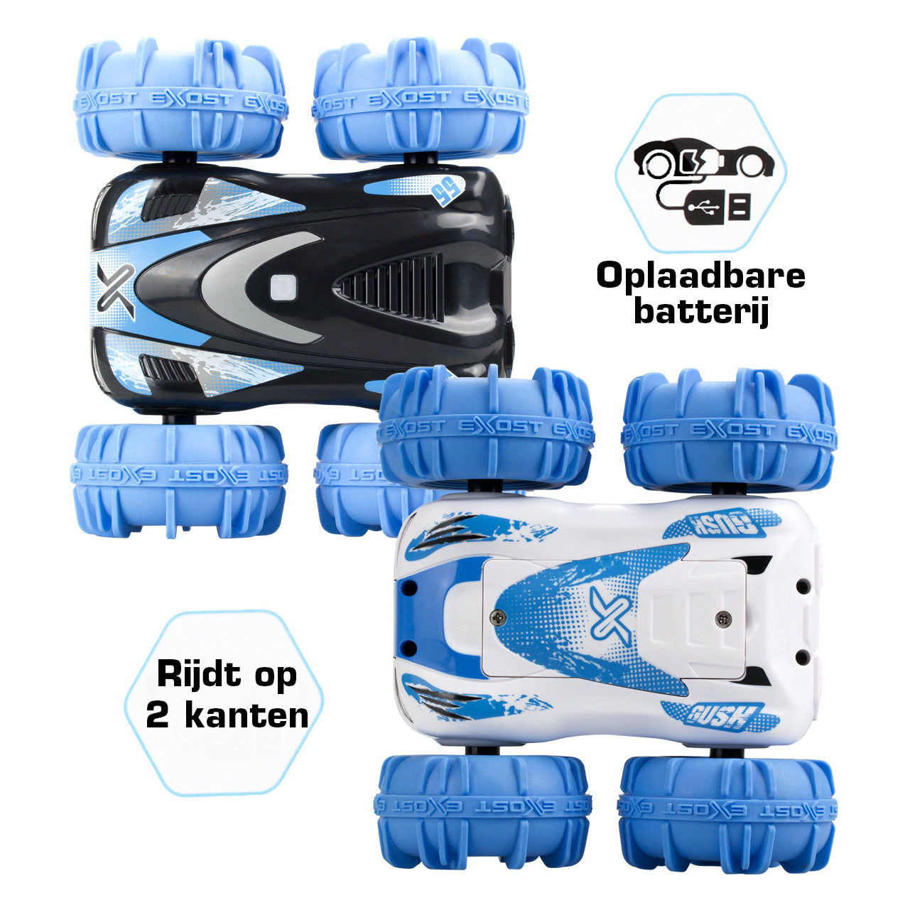 Exost rc 360 aquacross bestuurbare stuntauto - 1:18