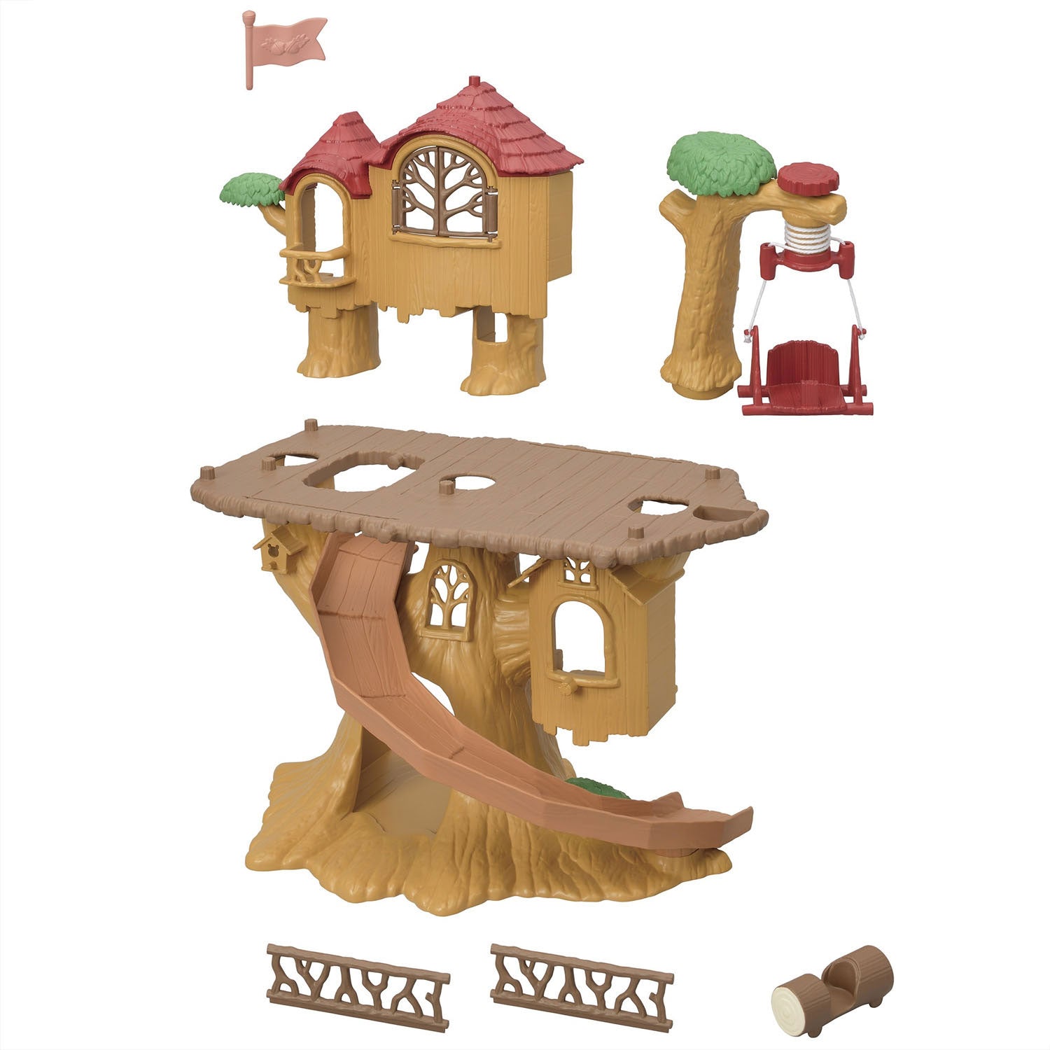 Sylvanian families 5450 avontuurlijke boomhut- te combineren met 5451 blok hut