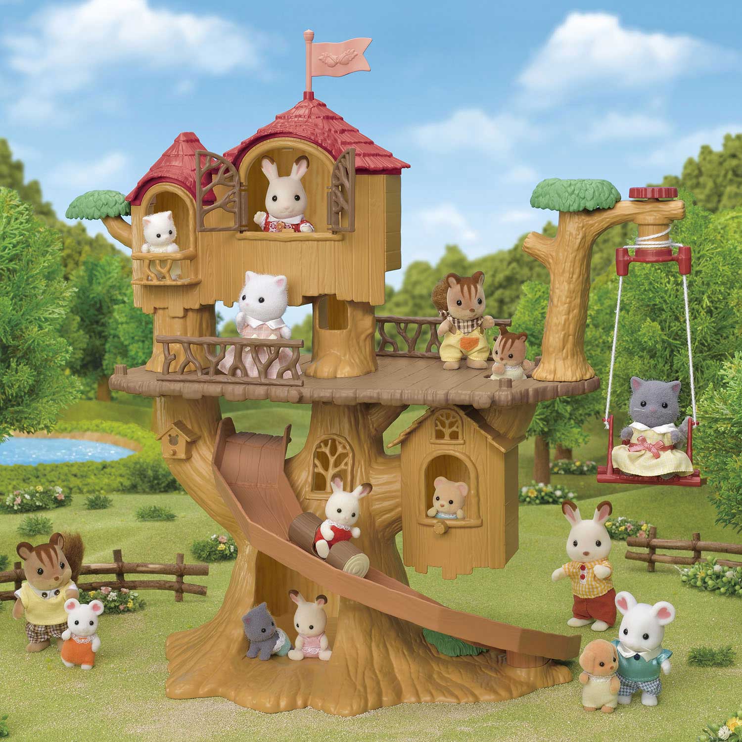 Epoch sylvanian families 5450 avontuurlijke boomhut