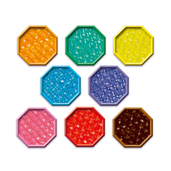 Aquabeads navulling juweelparelpakket - 800 juweel parels in 8 kleuren