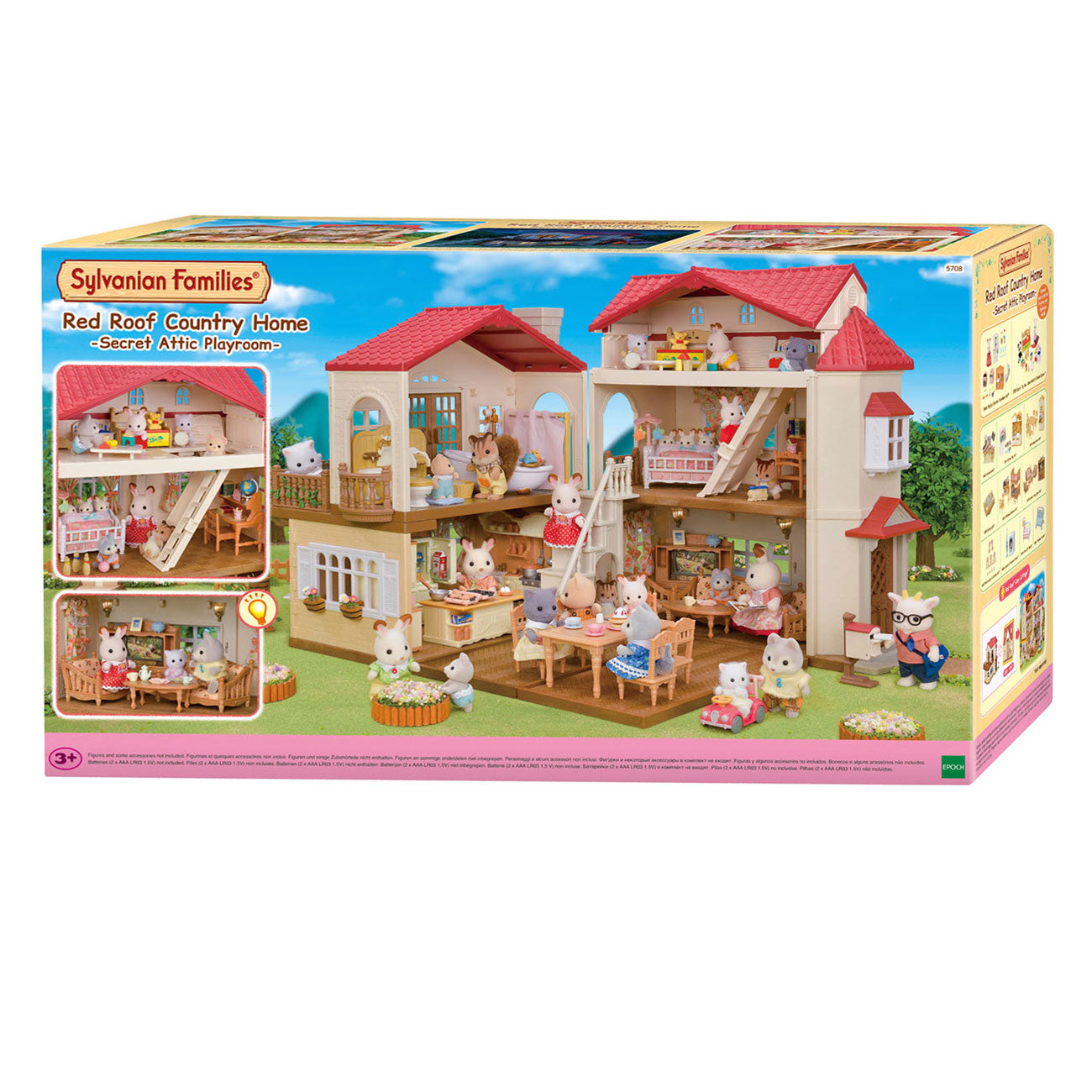 Sylvanian families 5708 poppenhuis met geheime speelkamer