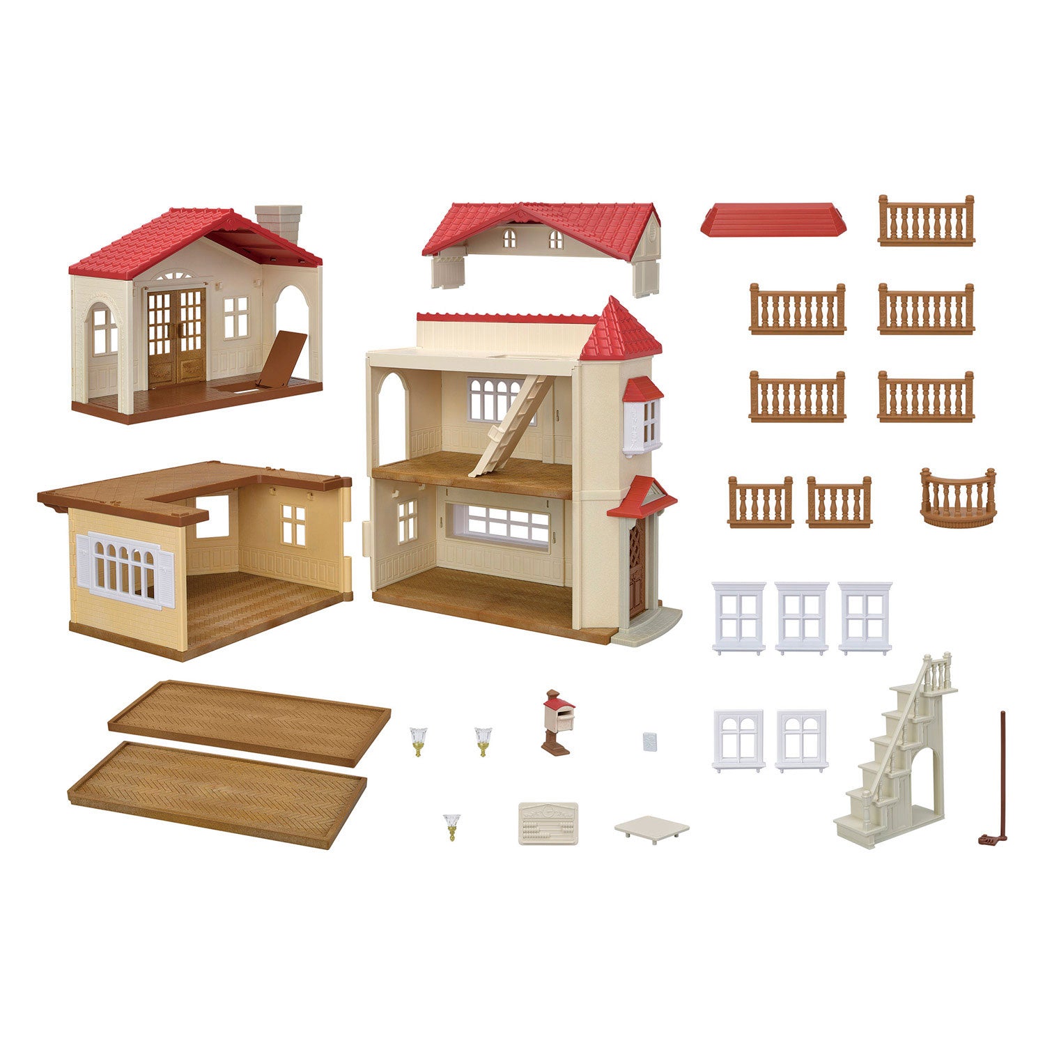 Epoch sylvanian families 5708 poppenhuis met geheime speelkamer