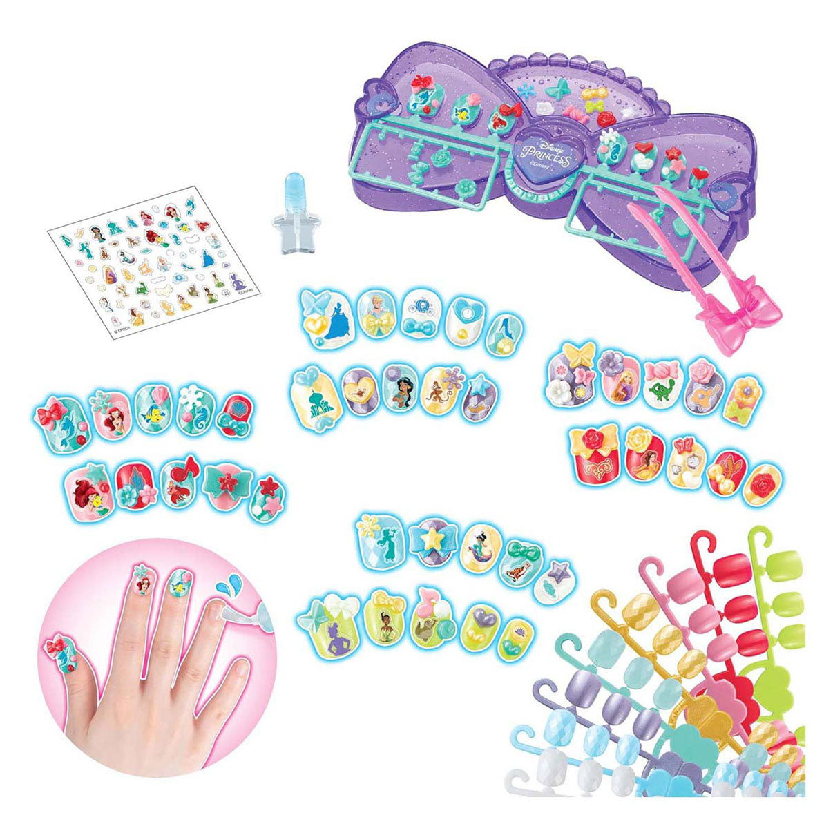 Epoch aquabeads nagelstudio disney prinses