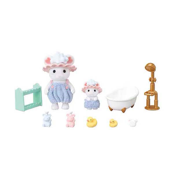 Epoch sylvanian families 5805 bubbel badtijd broer zus