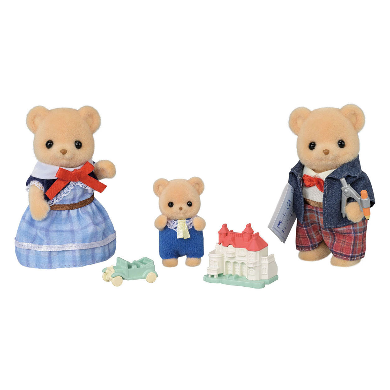 Sylvanian families 5851 familie biscuit beer- extra fluffy zacht