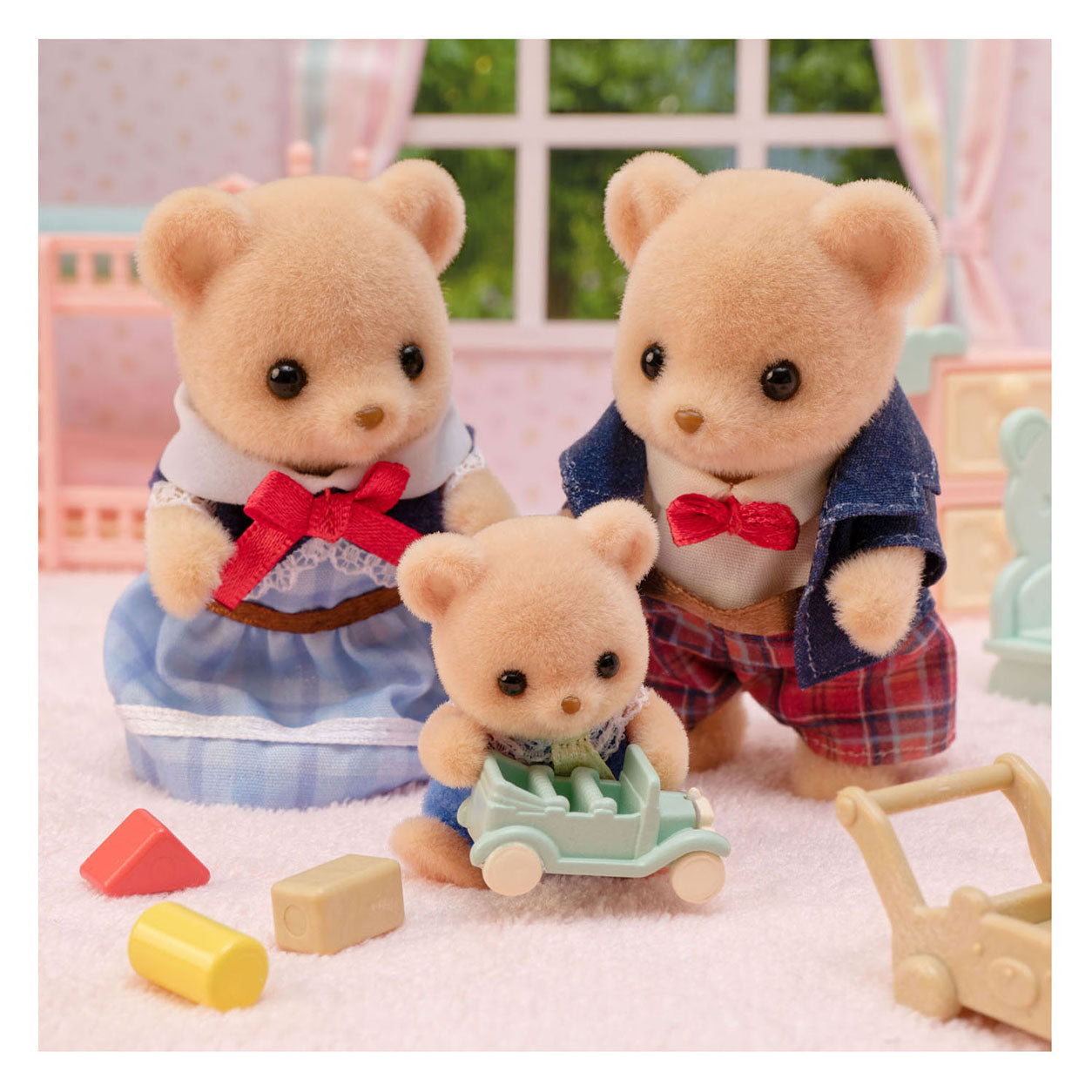 Sylvanian families 5851 familie biscuit beer- extra fluffy zacht