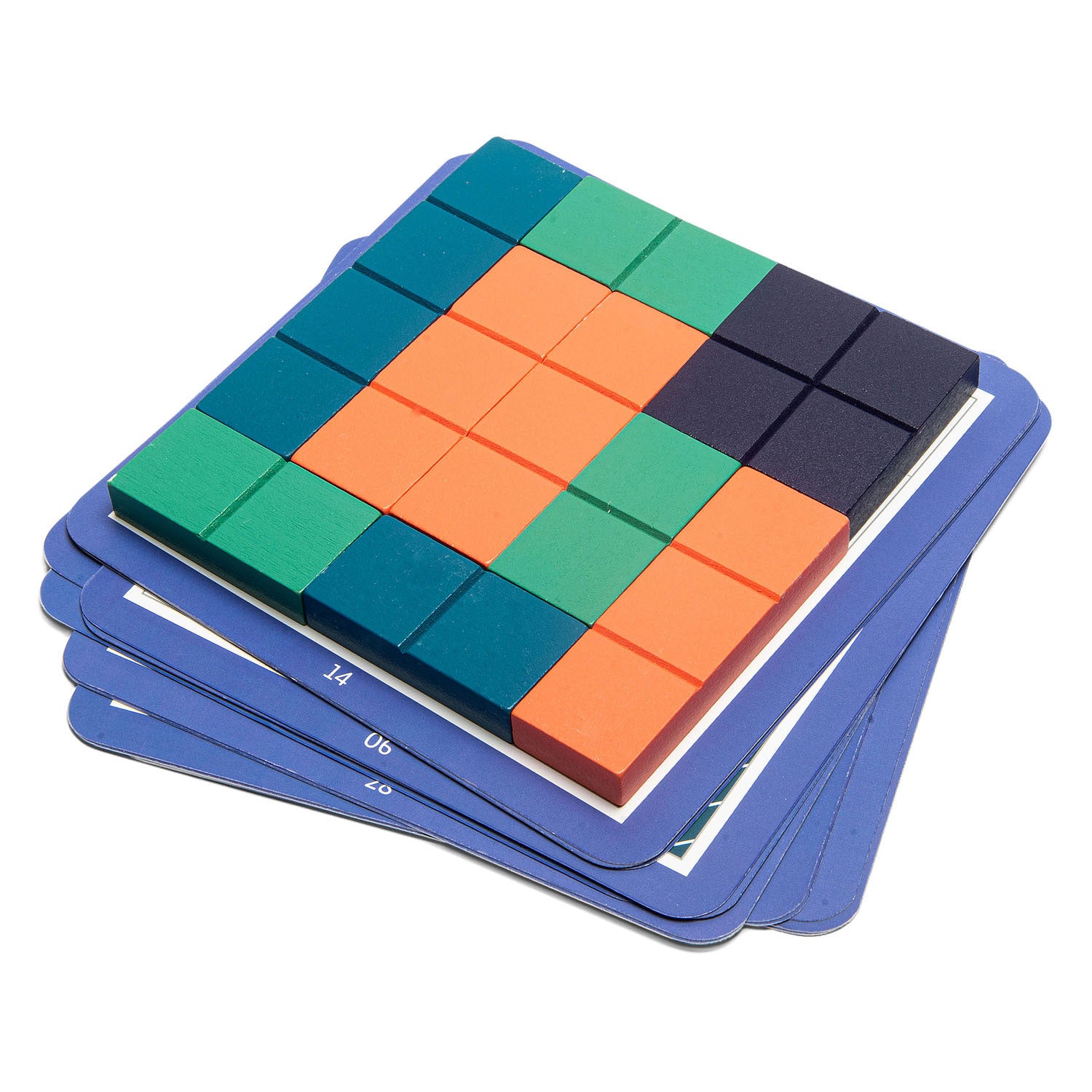 Bs toys vierkant puzzel hout - vormenspel