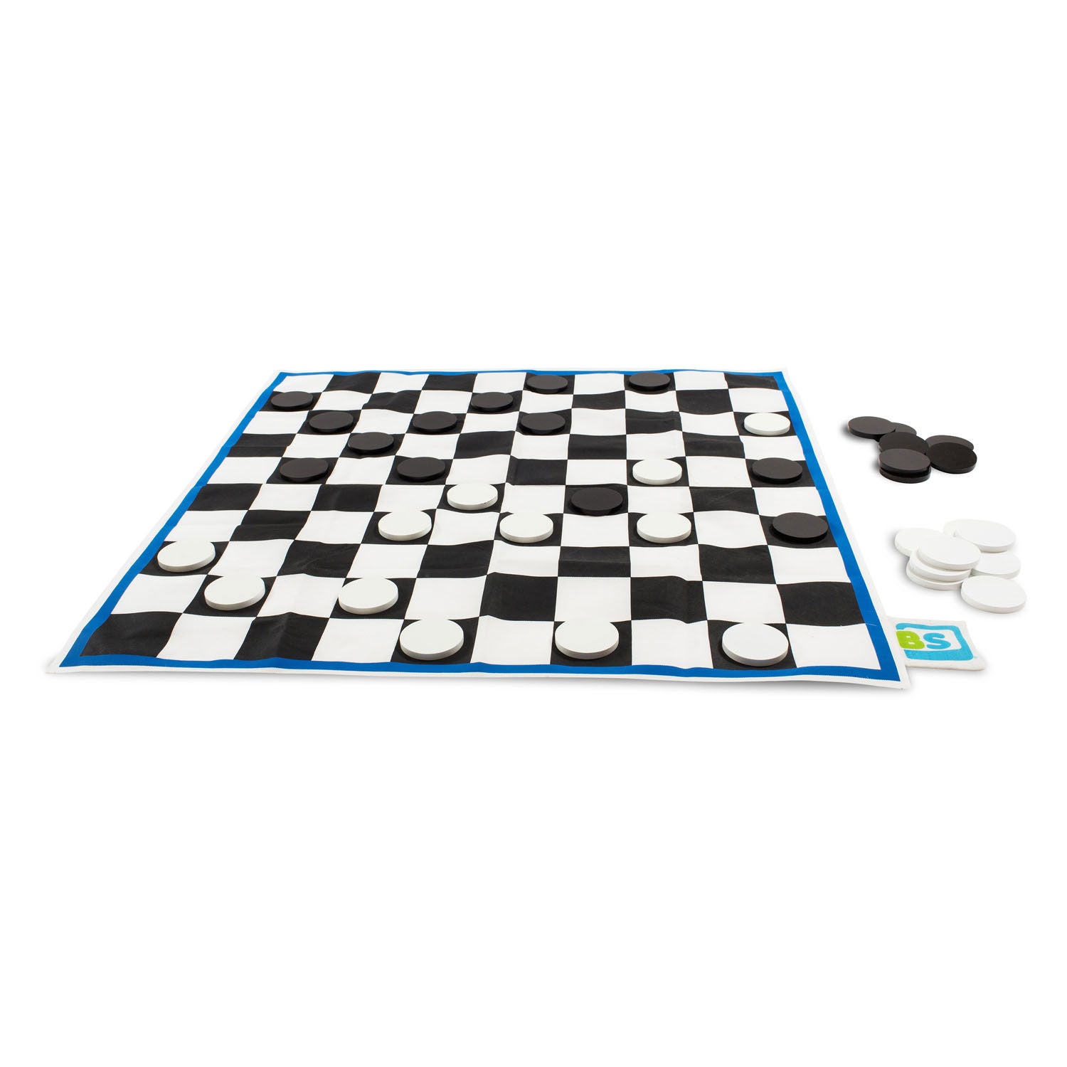 Bs speelgoed dammen xl hout - denkspel