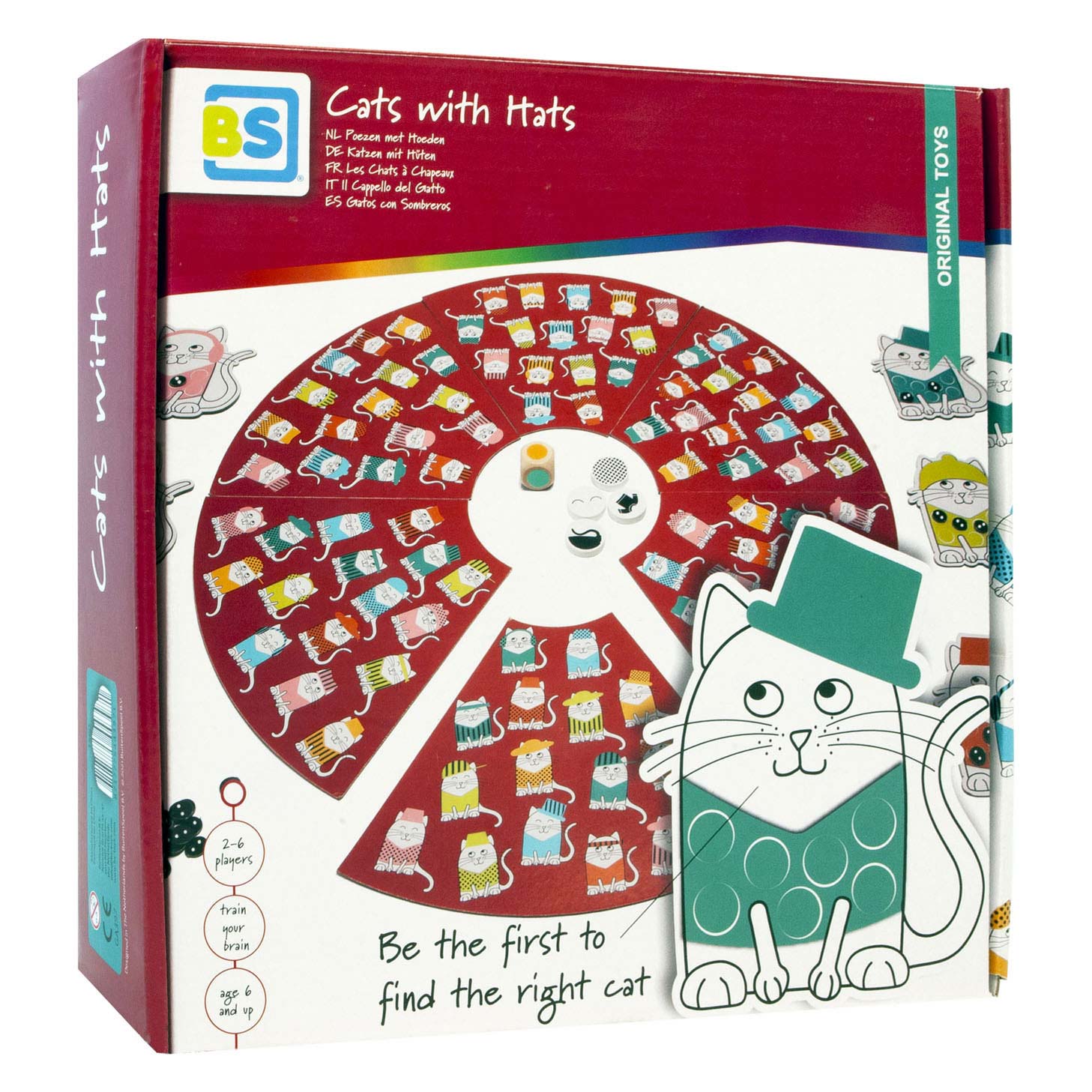 Bs toys poezen met hoeden - kinderspel