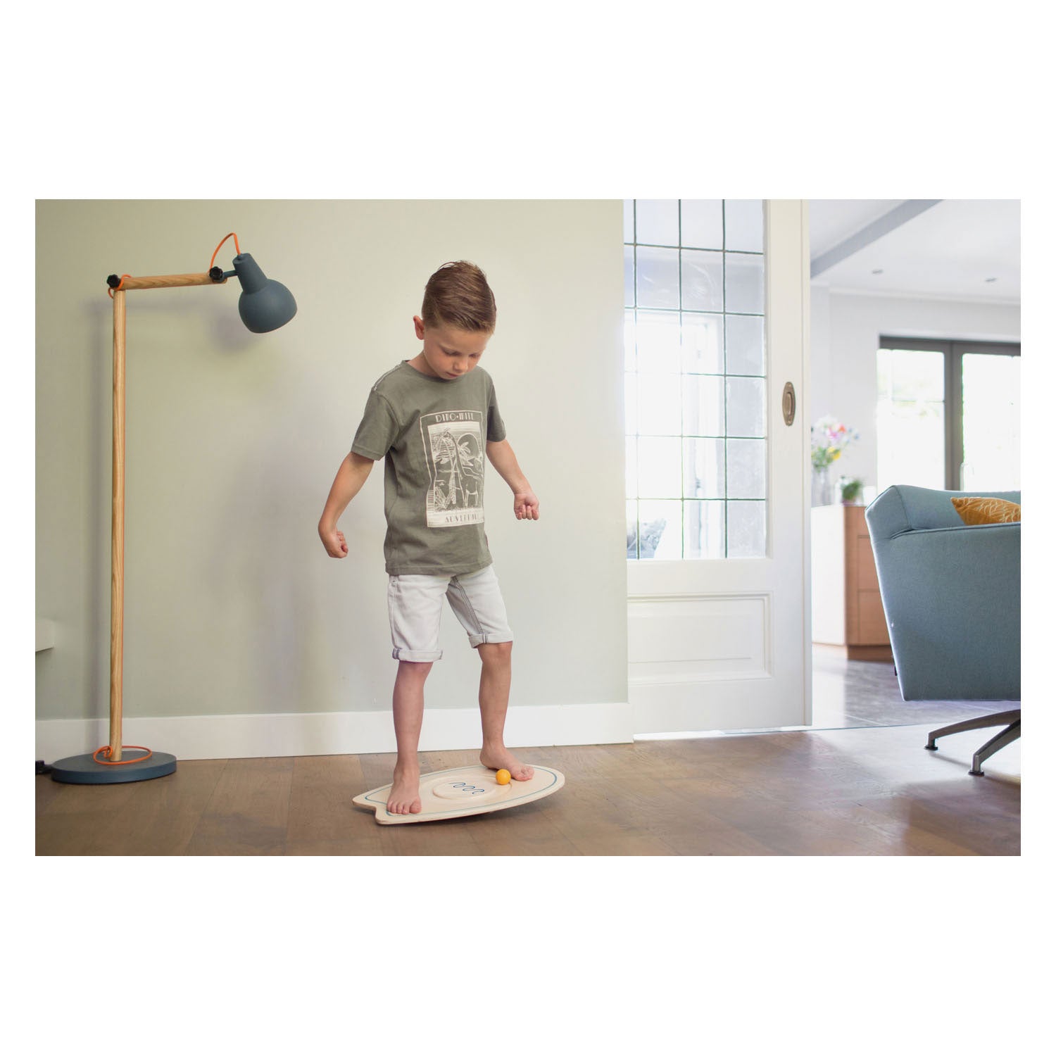 Bs Toys balans surfplank hout - balansspel