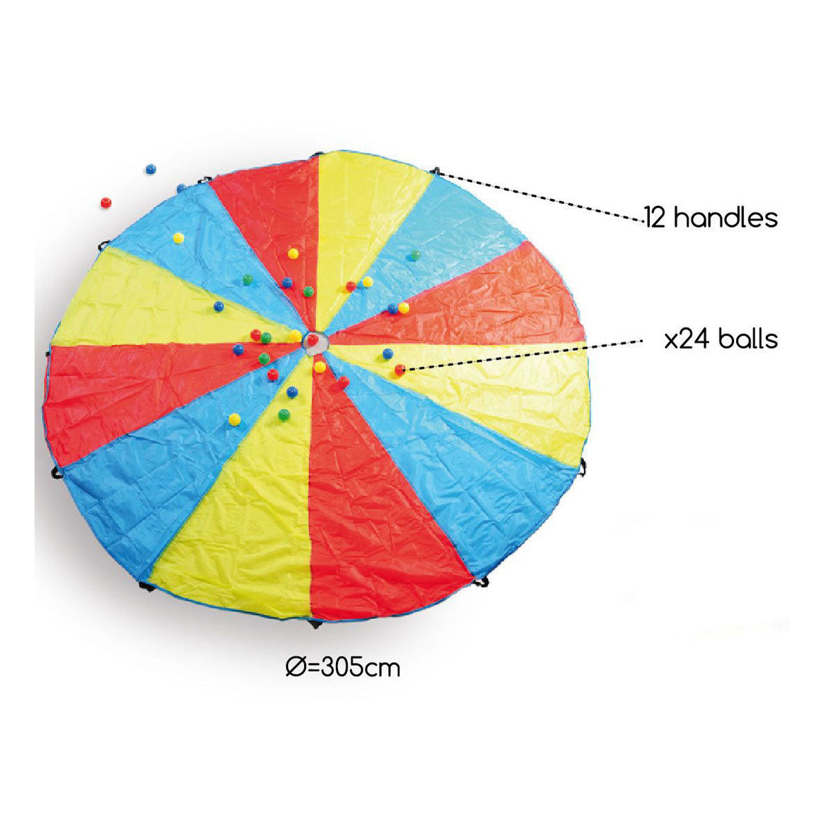 Bs speelgoed parachute vang- en werpspel