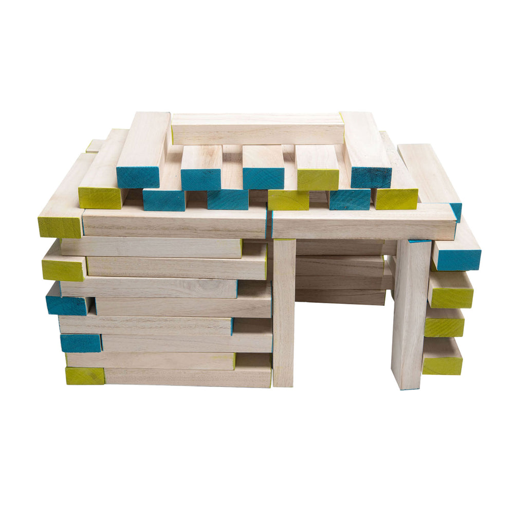 Bs speelgoed mega houten wiebeltoren spel, 61dlg.