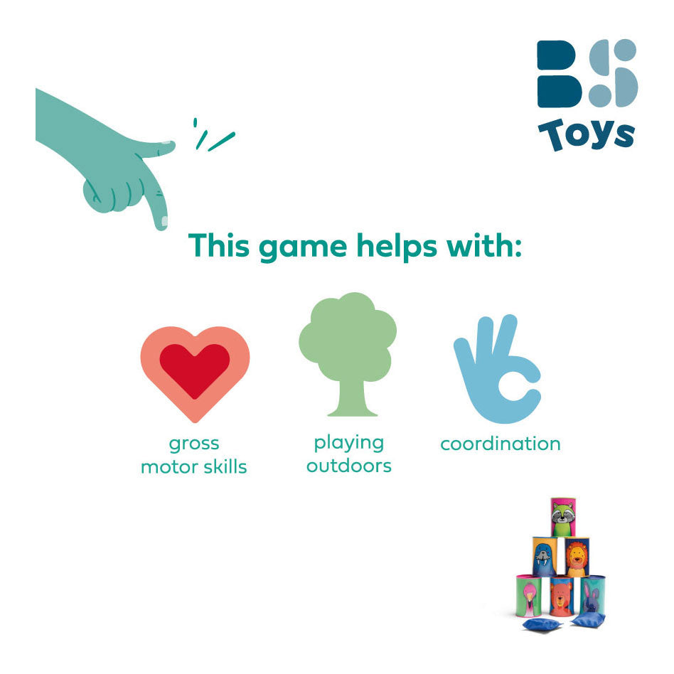 Bs speelgoed blikwerpen wildlife, 9dlg.