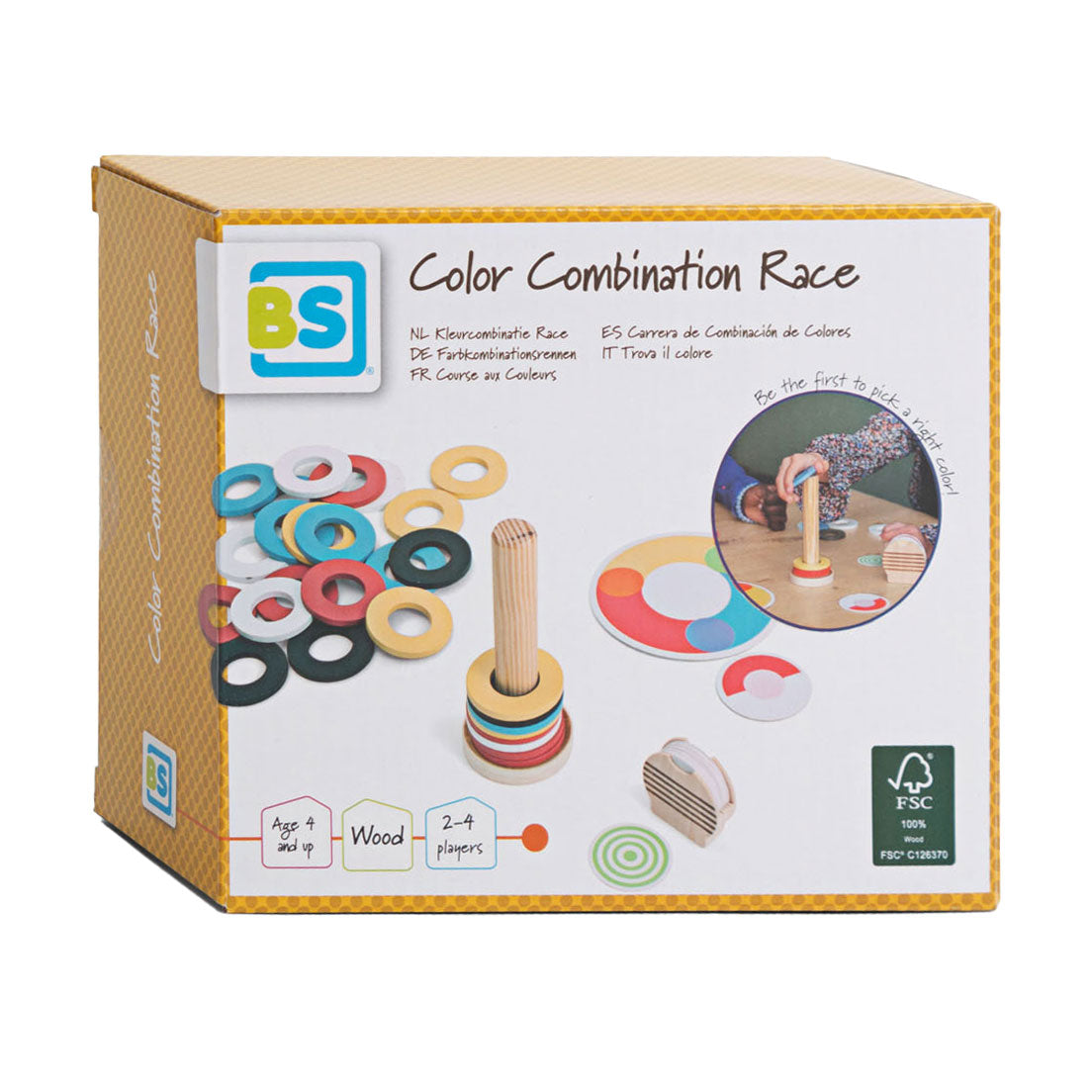 Bs speelgoed kleurcombinatie race spel