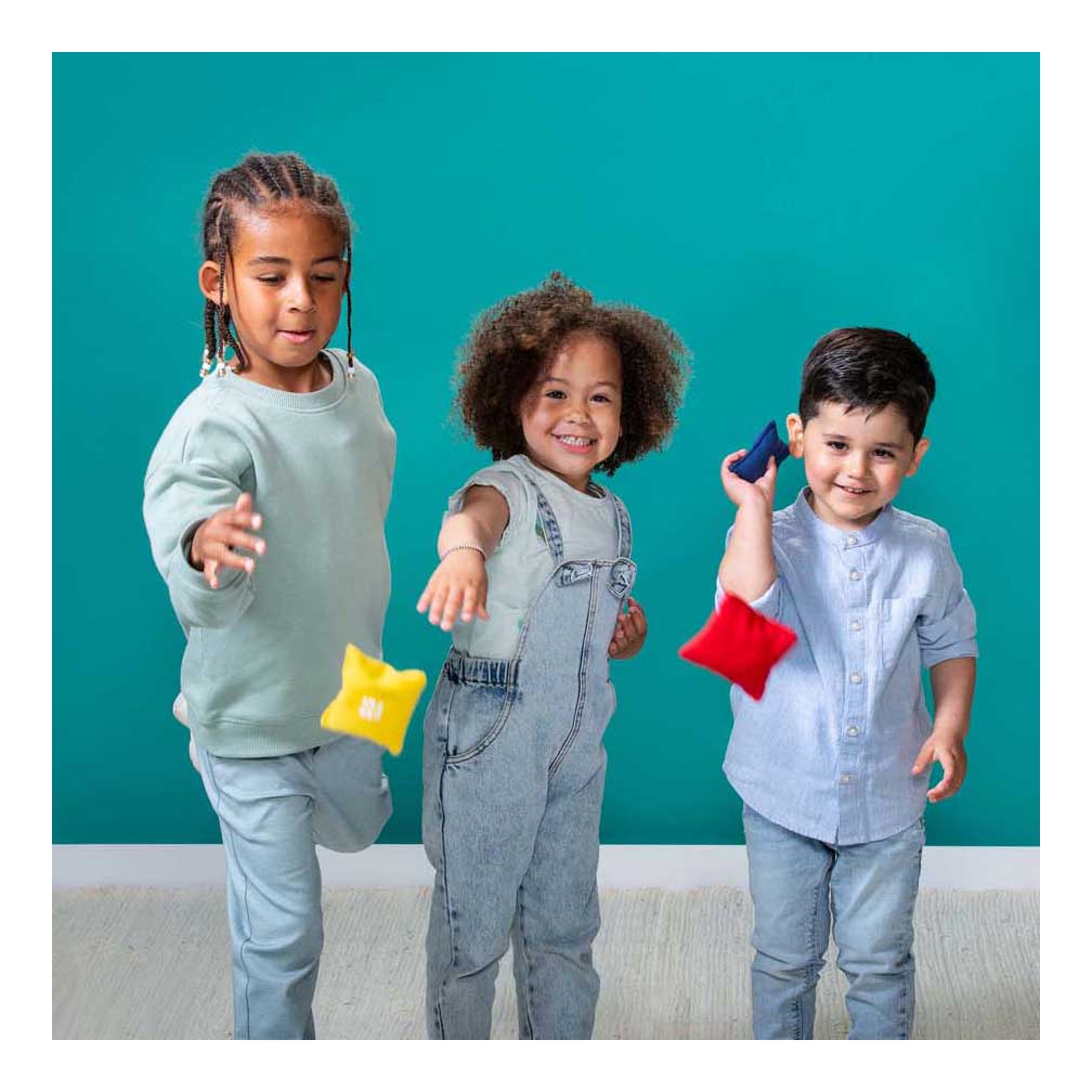 Bs toys bean bag games ga526 – set van 8 gooizakjes met 6 spelletjes