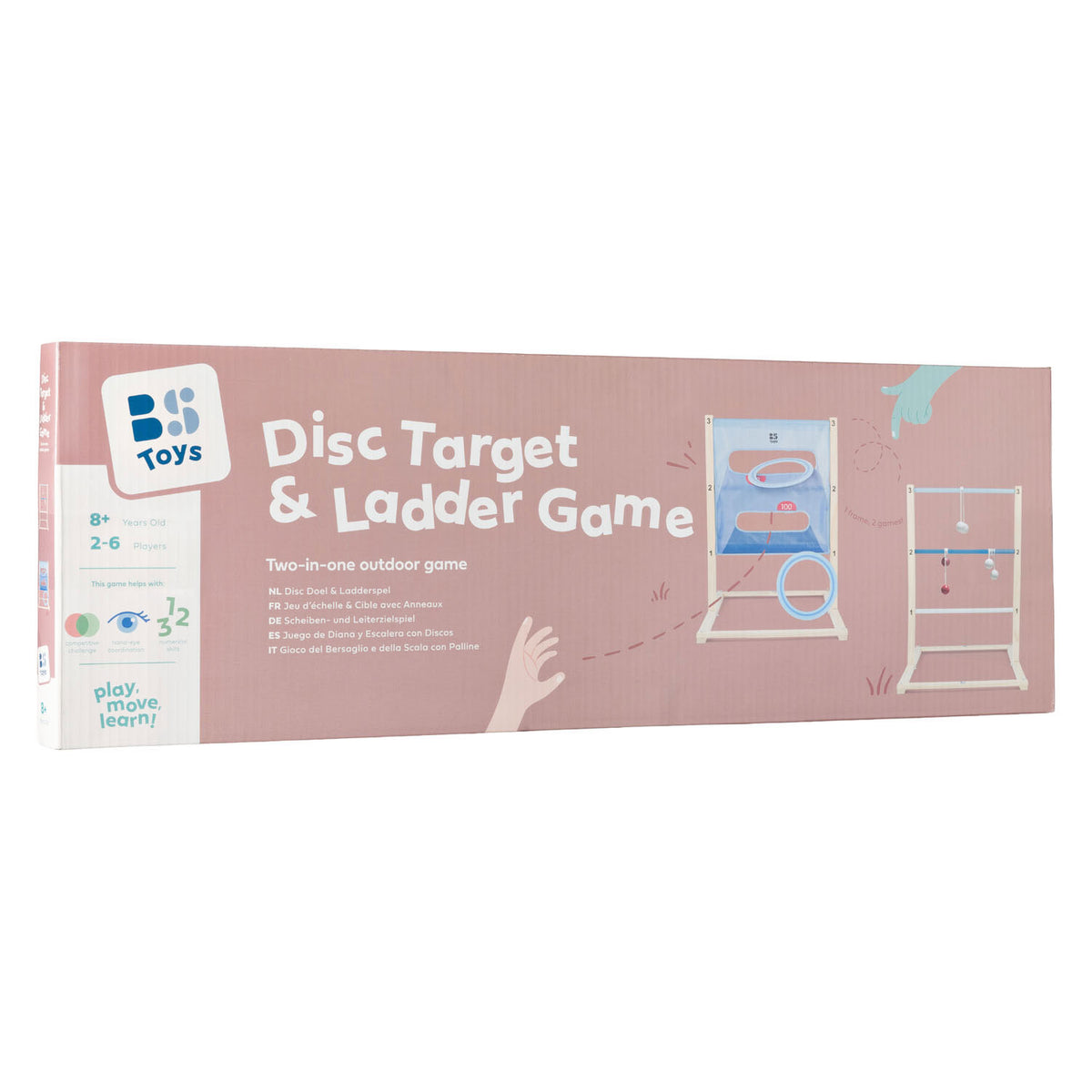 Bs toys – disc doel ladderspel – buitenspeelgoed – mik- en werpspel – vanaf 8 jaar