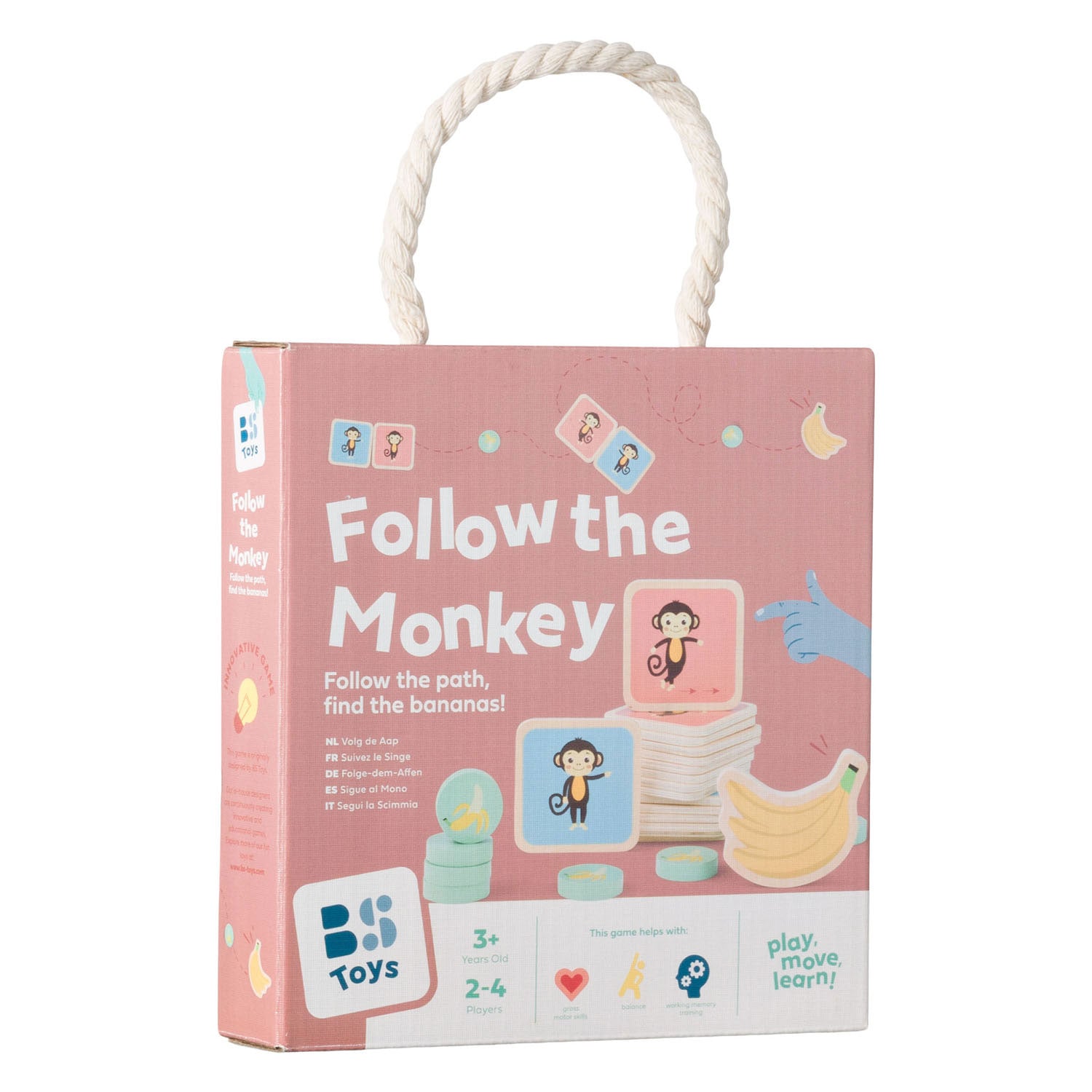 Bs toys – volg de aap – actief leer- en kaartspel – vanaf 3 jaar