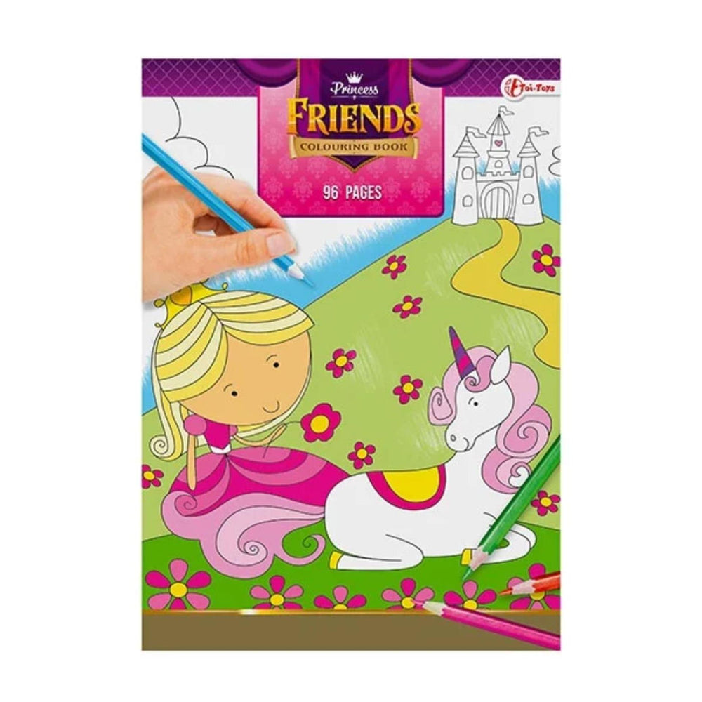 Prinsessenvriendjes kleurboek 96 bladzijden
