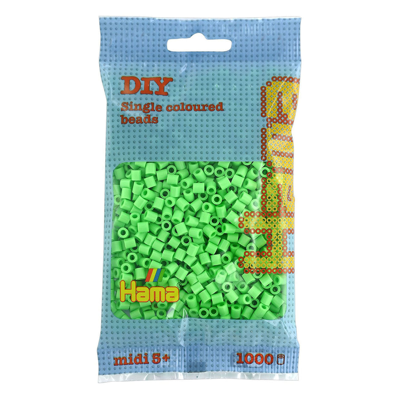Hama midi strijkkralen - groen pastel (047), 1000st.