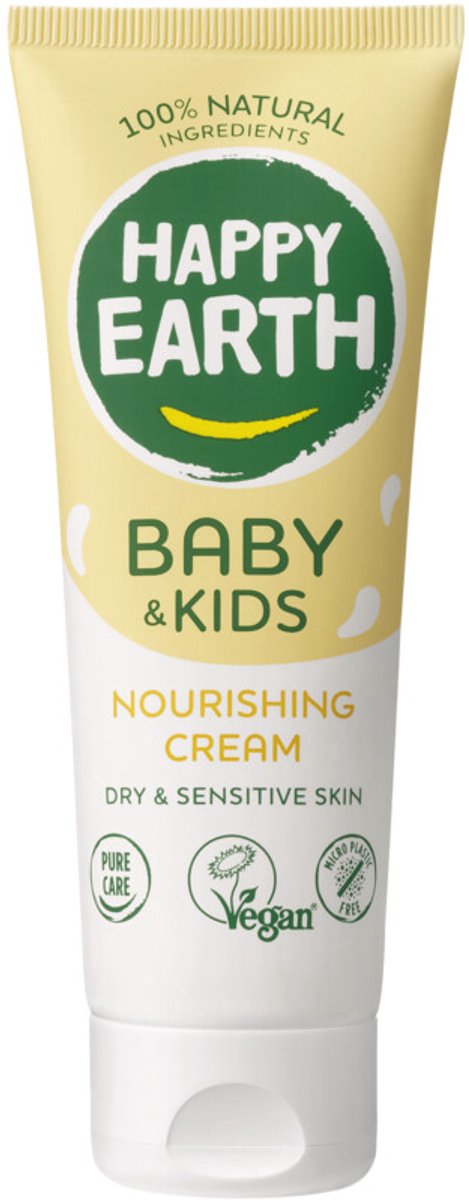 Happy earth baby kids 100% natuurlijke voedende crème - 75 ml
