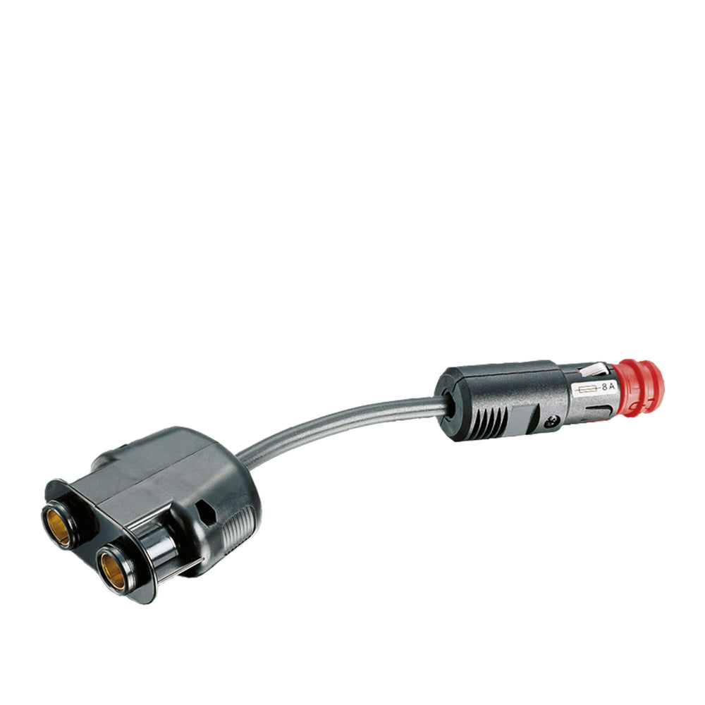 12 volt verloopkabel uni stekker naar dubbele bosch contrastekker