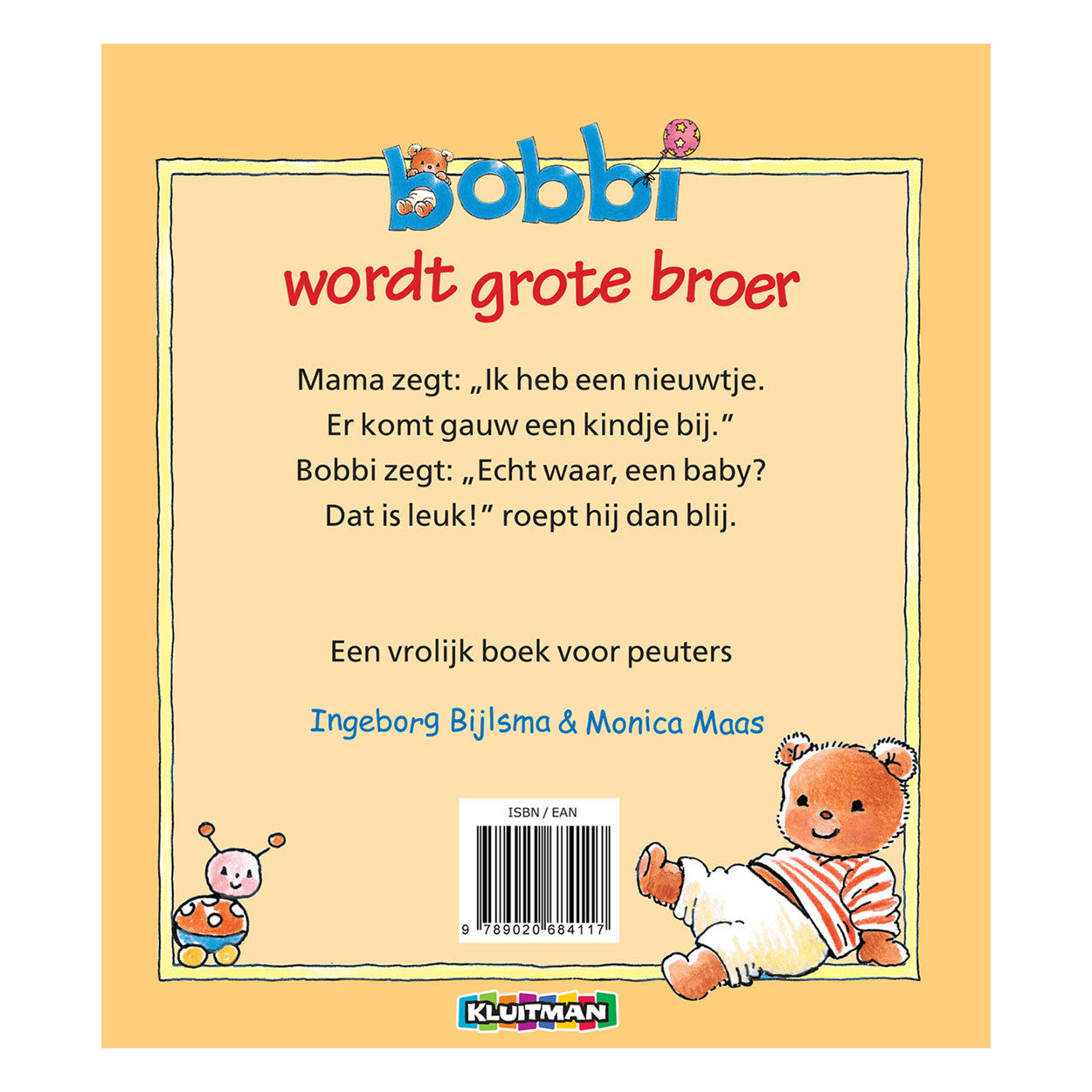 Uitgeverij kluitman bobbi wordt grote broer