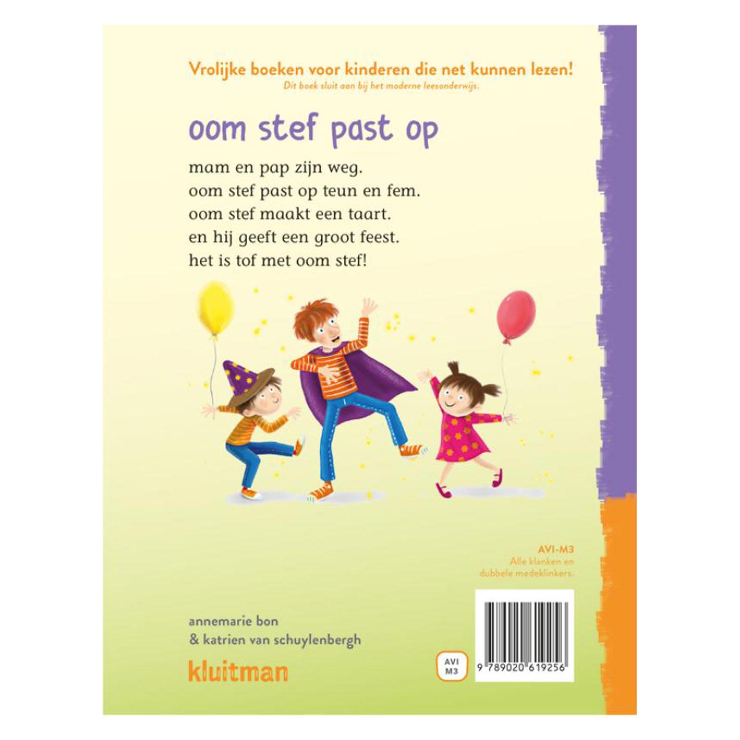 Uitgeverij kluitman lees lees lees oom stef past op (avi-m3)