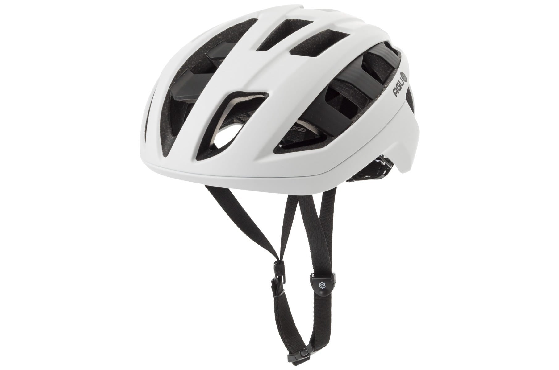 Agu sleek fietshelm – in-mould – 10 ventilatieopeningen – gerecycled materiaal – unisex – zwart – s m - 54-58 cm