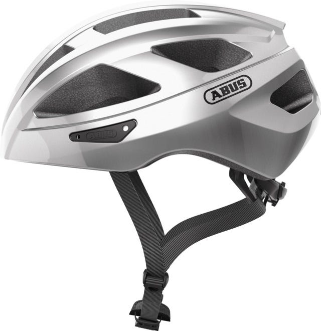 Abus helm MacatGoud glans Zilver L 58-62cm