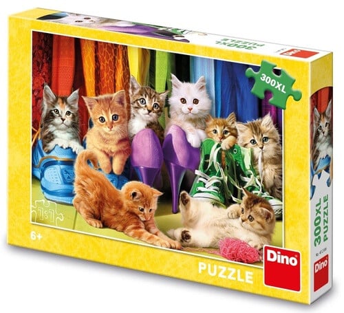 Dinotoys dino poezen puzzel 8 grappig poesje - 300 stukjes
