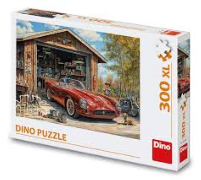 Dinotoys puzzel jaguar in de garage 300 stukjes
