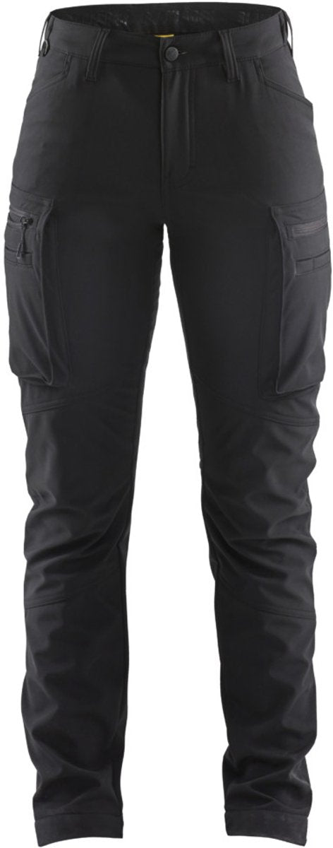 Blåkläder blaklader 7177-2513 dames softshell service winterwerkbroek - zwart - c36