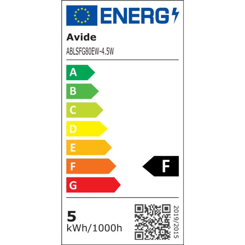 Avide led lamp soft filament 4,5w, e27 fitting, 2700 kelvin, 400 lumen