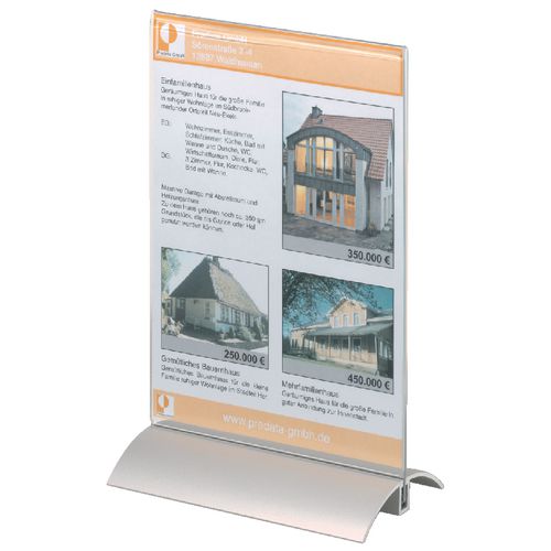 Presentatiestandaard durable 858819 alu a5 transparant