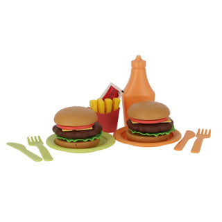 Jipy bioplastic hamburger speelset 25 delig