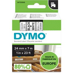 Dymo label tape 53713 24mmx7m zwart