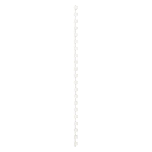 Bindruggen gbc plastic a4 6mm wit capaciteit 25vel
