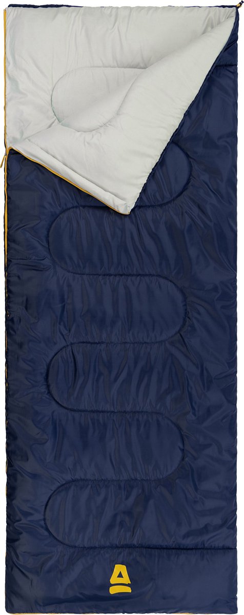 Abbey camp slaapzak ripstop - dekenmodel - blauw - 210x82 cm - koppelbaar