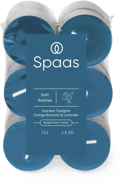 Spaas 1074081 - 12 geurtheelichten - soft sunrise | 10 stuks