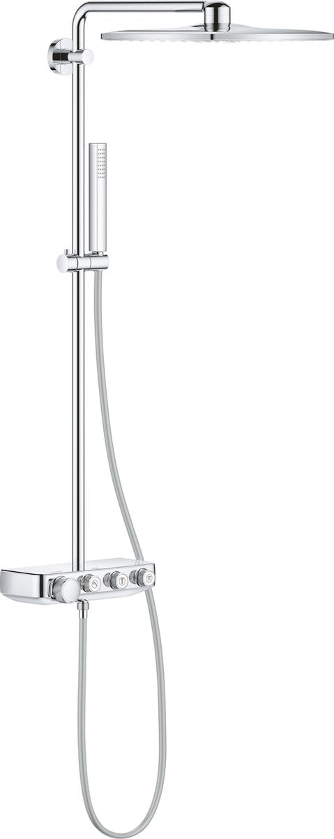 Grohe euphoria smartcontrol 310 cube duo regendouche - 㘠31 cm - vierkant - inclusief thermostaatkraan - met cooltouch technologie - chroom