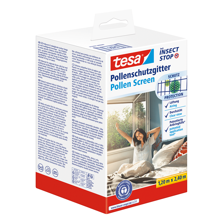 Tesa 1074291 - insect stop premium 2-in-1 pollenhor en vliegenhor 1,2x2,4m | 1 stuks