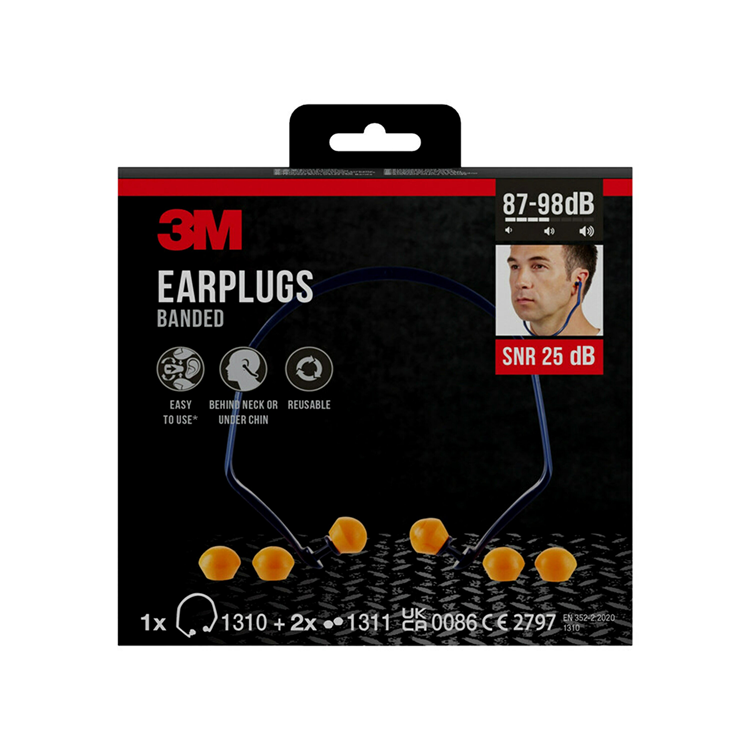 3m 1060484 - gehoorbeugel met extra paar oordoppen | 3 stuks
