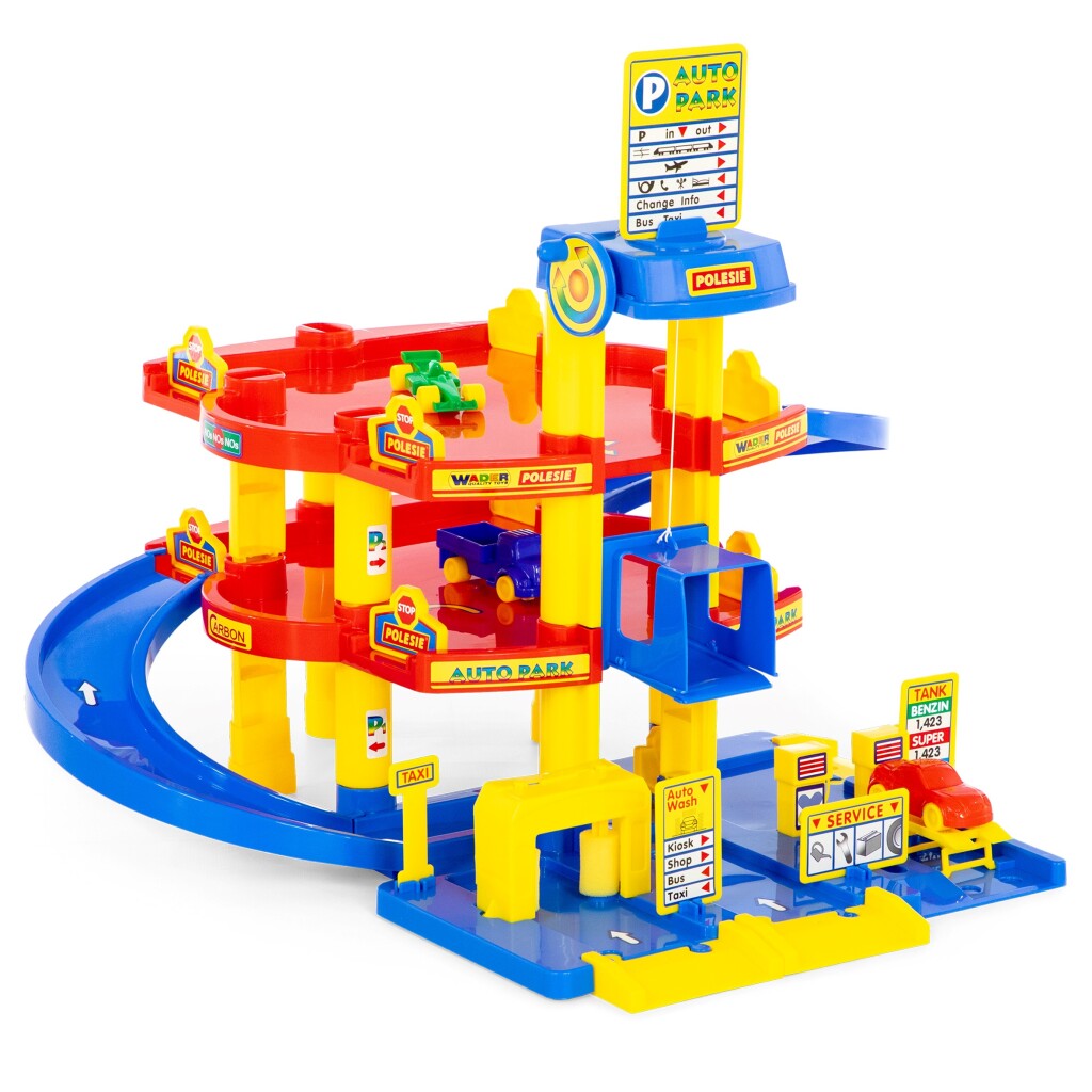 Wader parkeergarage met 3 etages 58,5x51x59 cm