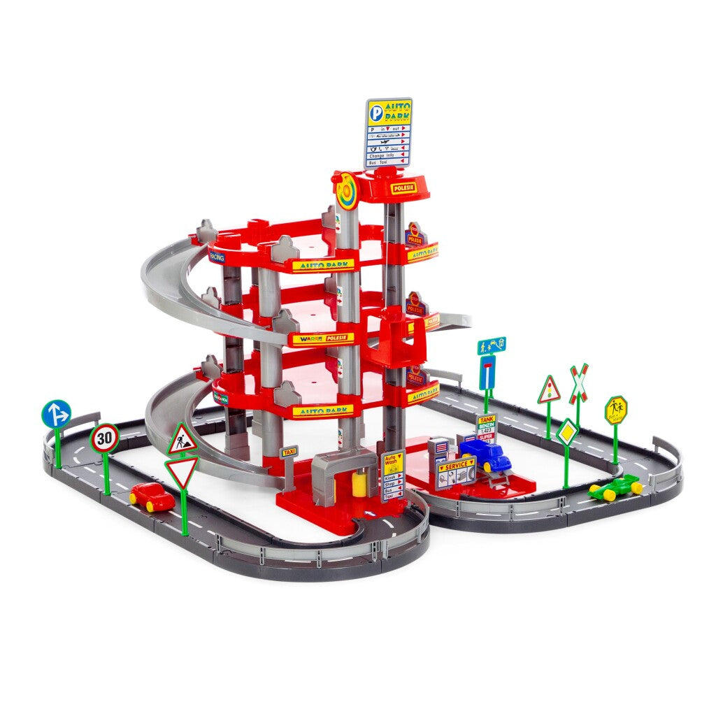 Wader parkeergarage met 4 etages 84,5x61x84,5 cm