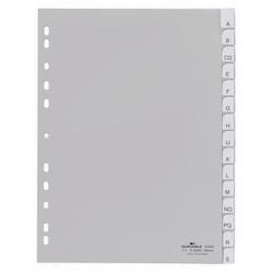 Alfabetische tabbladen durable 6442 15 tabs 11 gaten grijs