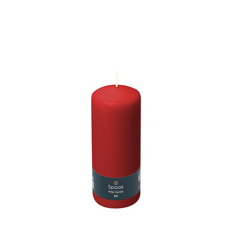 Spaas 1074087 - cilinderkaars 60 150 - rood | 12 stuks