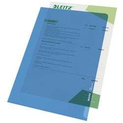 L-hoezen leitz blauw a4 100 stuks