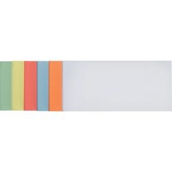 Presentatiekaarten franken rechthoekig 9,5 x 20,5 cm kleurenassortiment