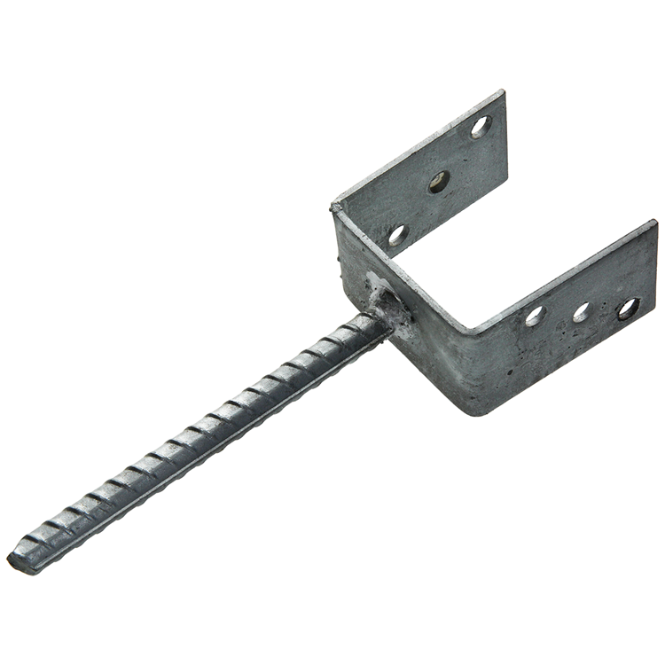 1015100 - u-steun + dol verzinkt recht 91x60x102x4mm | 5 stuks